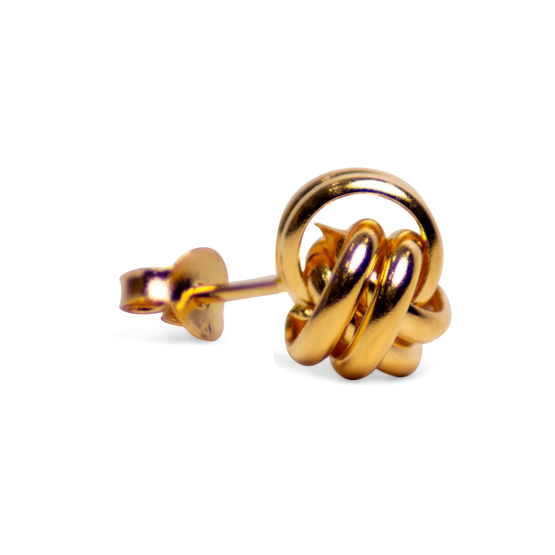 Gold Love Knot Earrings