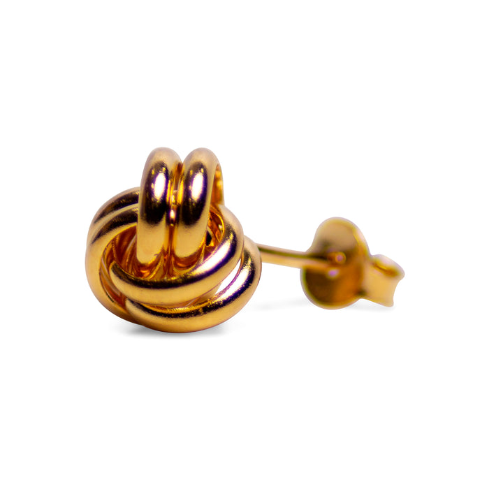 Gold Love Knot Earrings