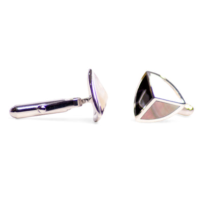 Mother of Pearl, Abalone, & Onyx Cufflinks