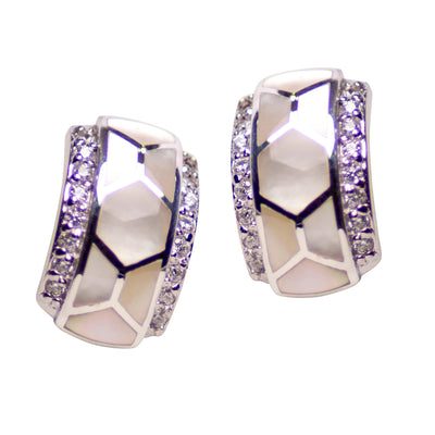 Mother of Pearl Silver Earrings