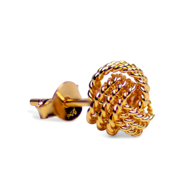 Gold Love Knot Earrings