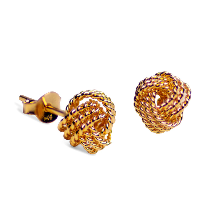 Gold Love Knot Earrings