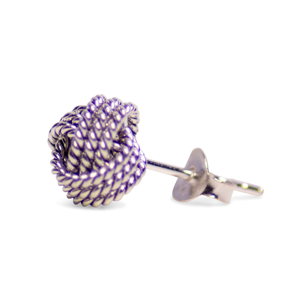 Silver Love Knot Earrings