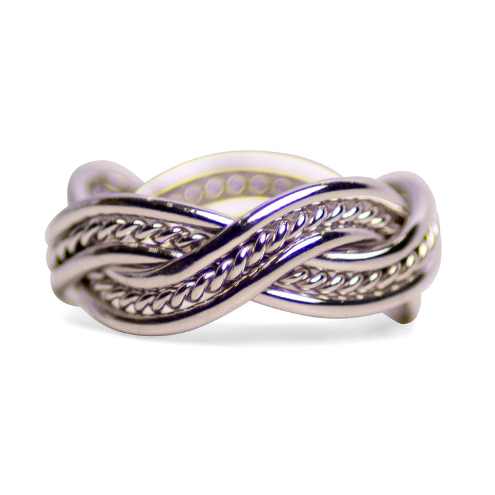 Silver Double Twist Ring