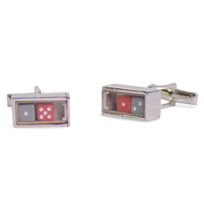 Gamblers' Dice Sterling Silver Cufflinks | SilverAndGold