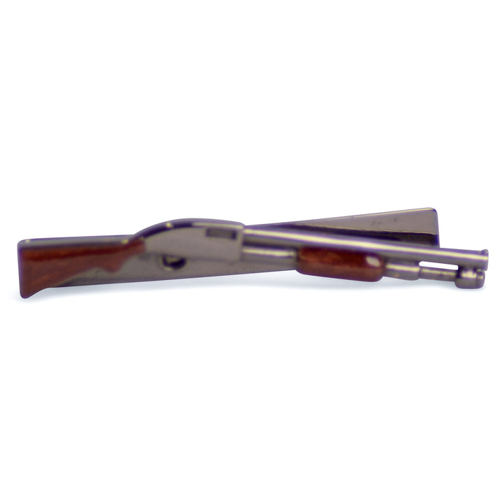 Black Sterling Silver Shotgun Tie Bar | SilverAndGold