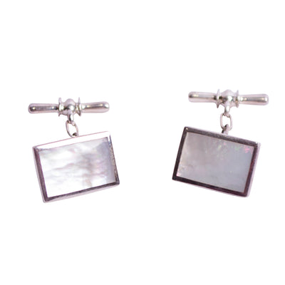 Mother of Pearl Silver Cufflinks