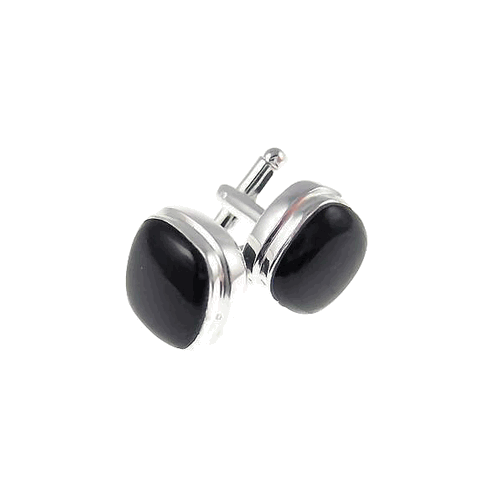 Black Onyx Sterling Silver Cufflinks | SilverAndGold