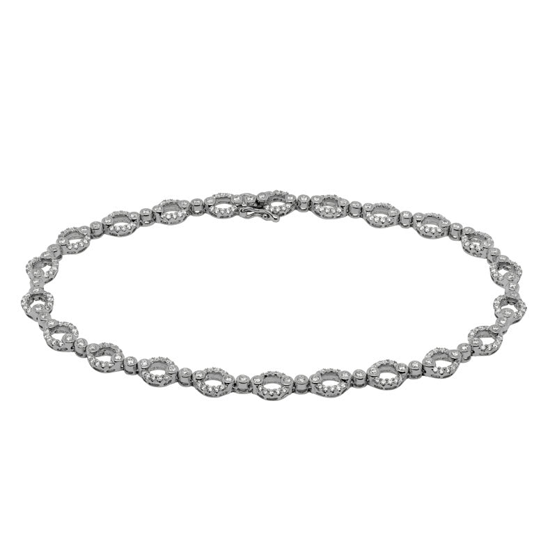 14K Gold Diamond Bangle