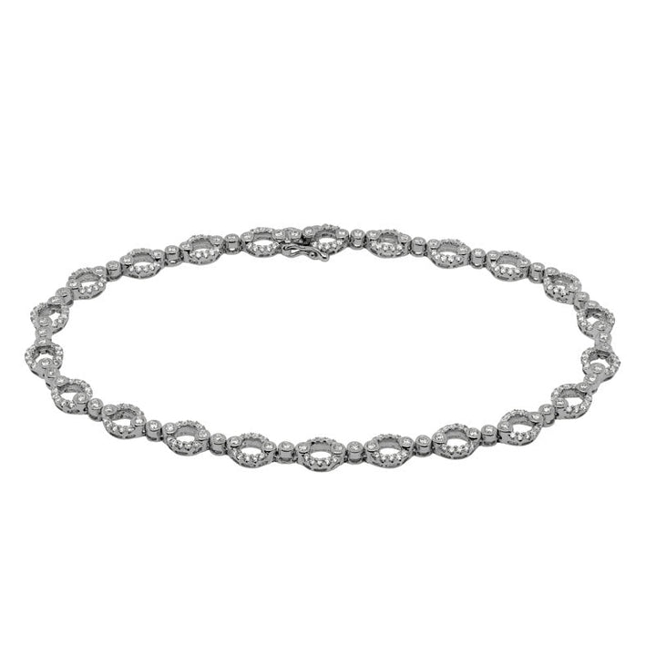 14K Gold Diamond Bangle