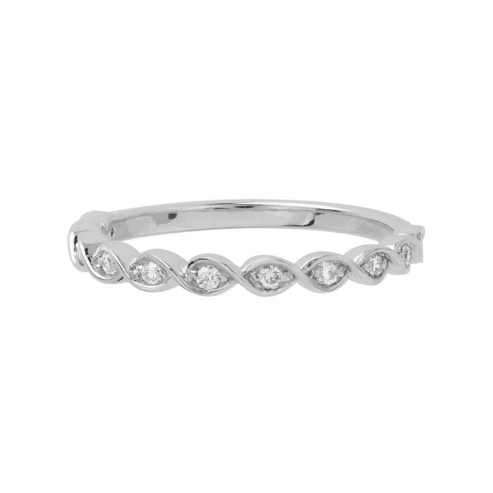 14K Gold Diamond Stackable Ring