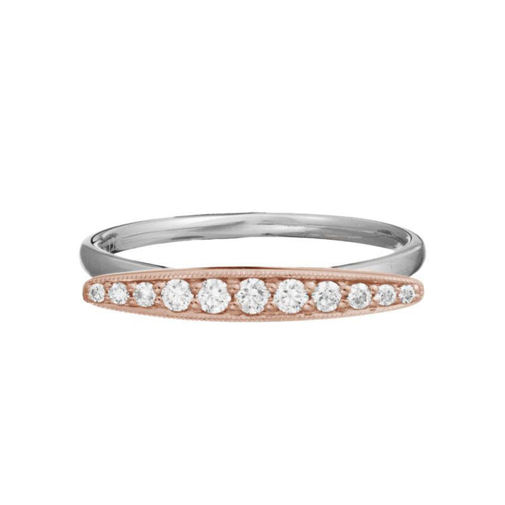 14K Gold Diamond Raised Ring