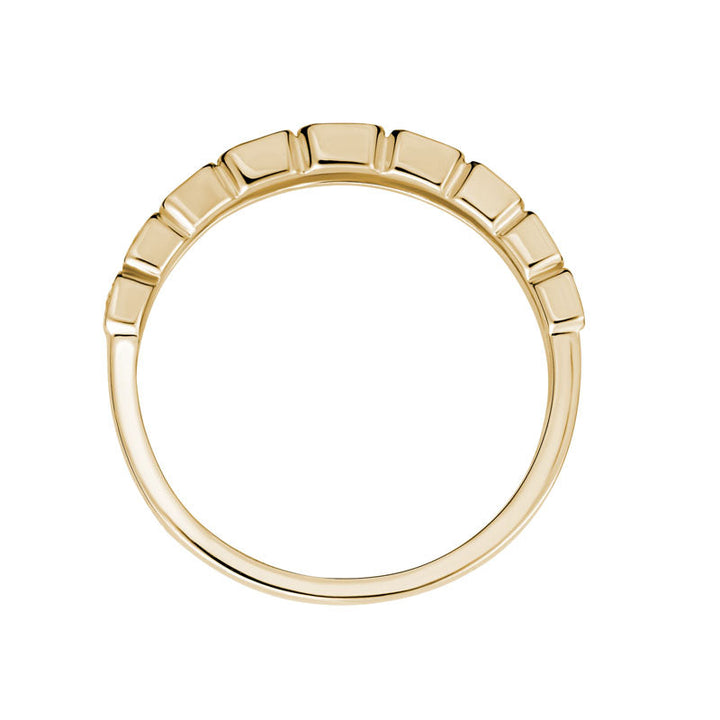 14K Gold 9 Diamond Wedding Ring