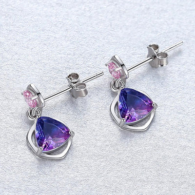 Rainbow Mystic Topaz Simulant Earrings