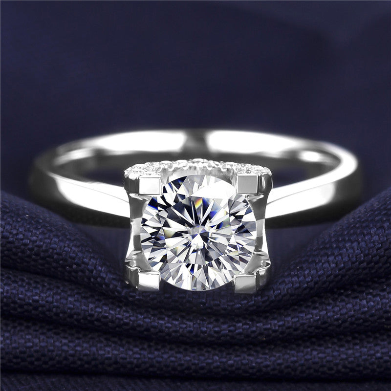 14K Gold 0.5 TCW Created Diamond Ring