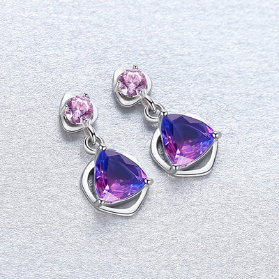 Rainbow Mystic Topaz Simulant Earrings