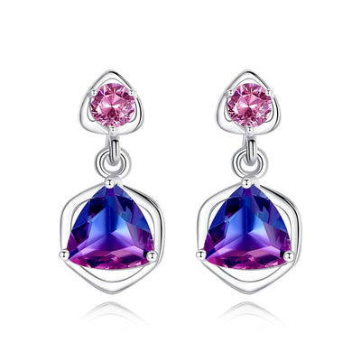 Rainbow Mystic Topaz Simulant Earrings