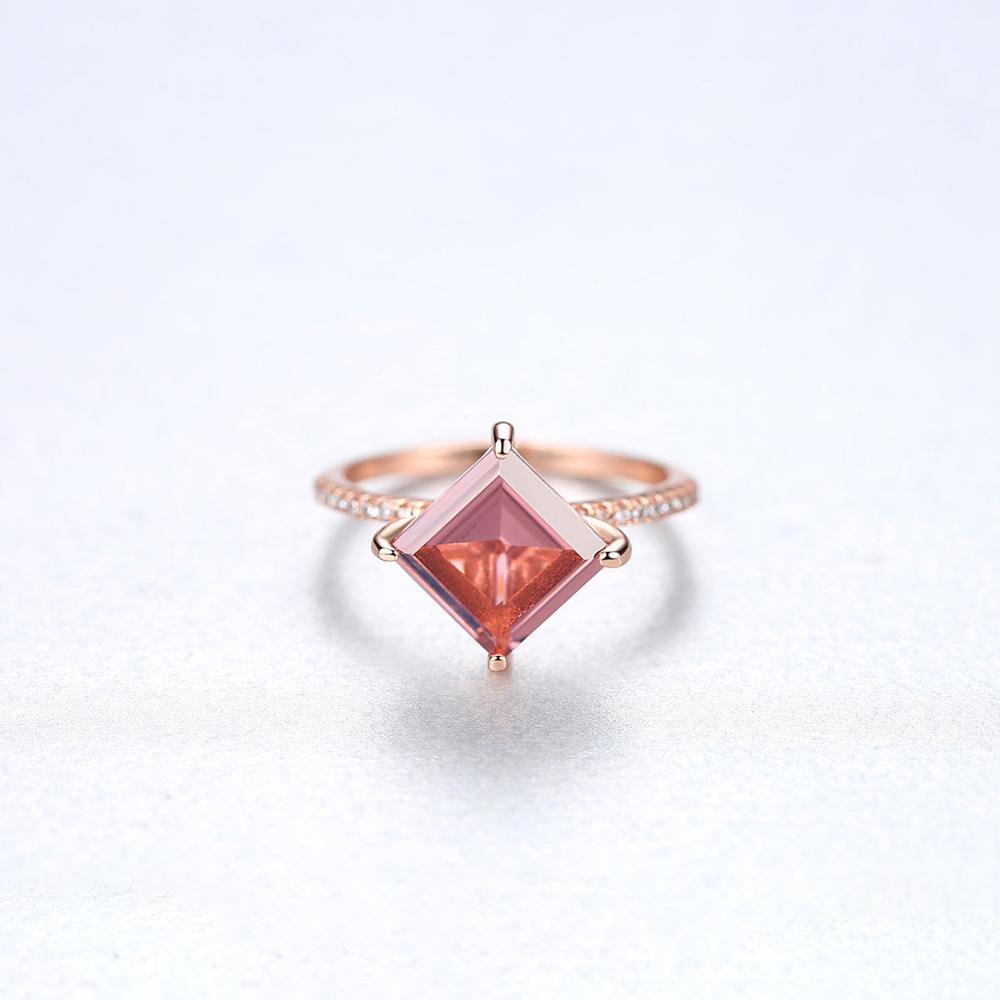 Morganite Simulant Gold Ring