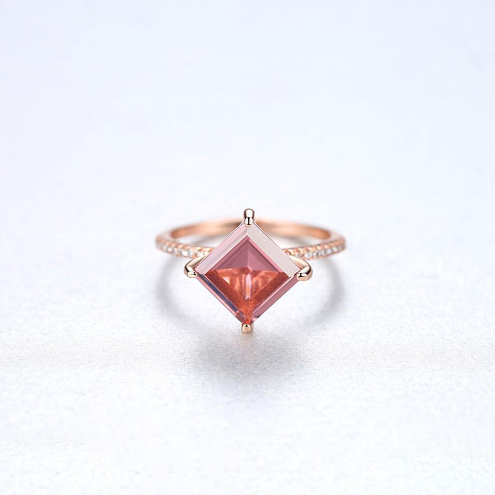 Morganite Simulant Gold Ring