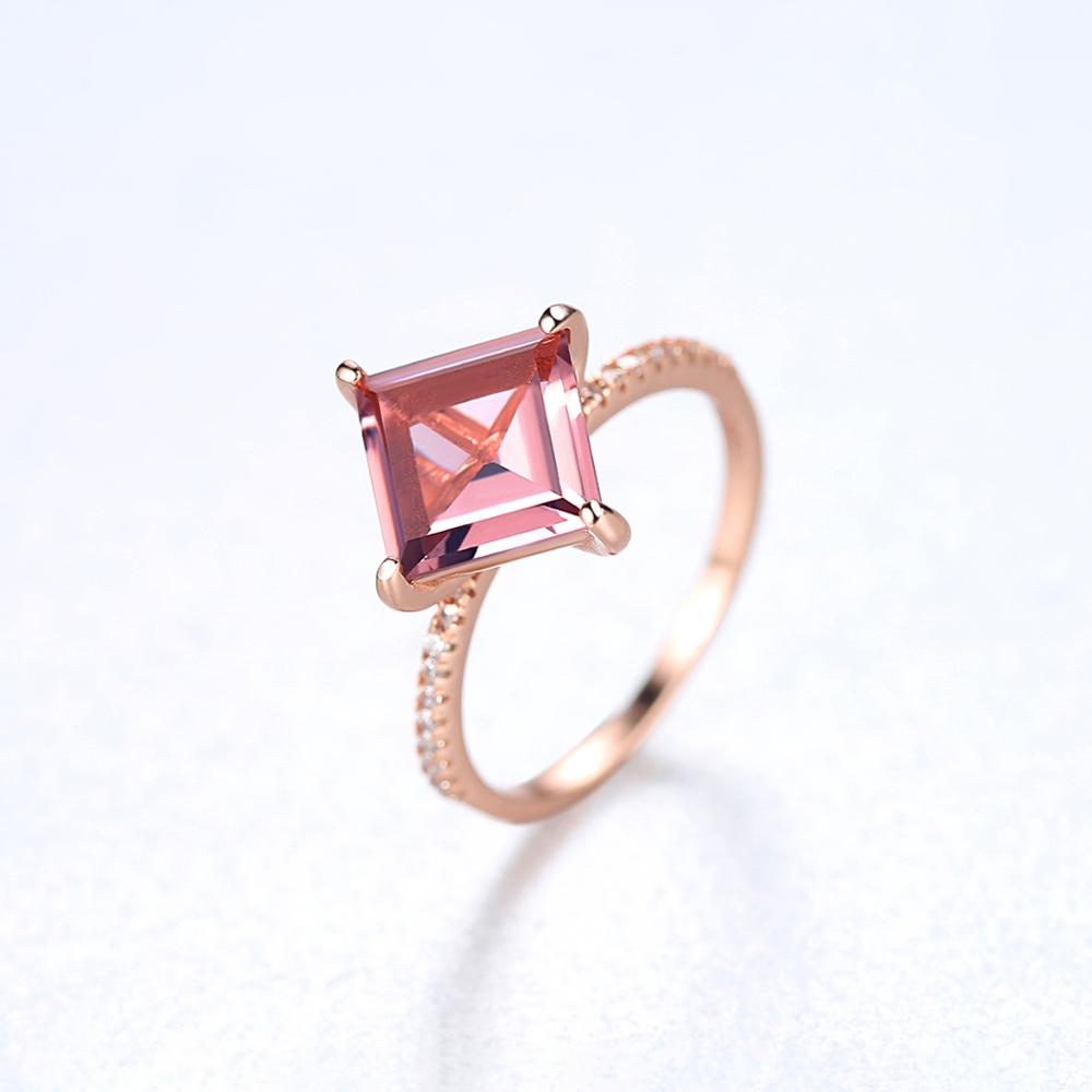 Morganite Simulant Gold Ring