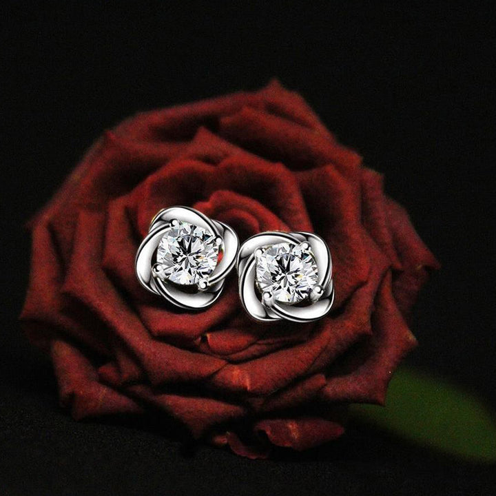 18K Gold 2 TCW Moissanite Earrings