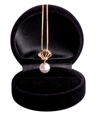 Gold Crown Pearl Necklace