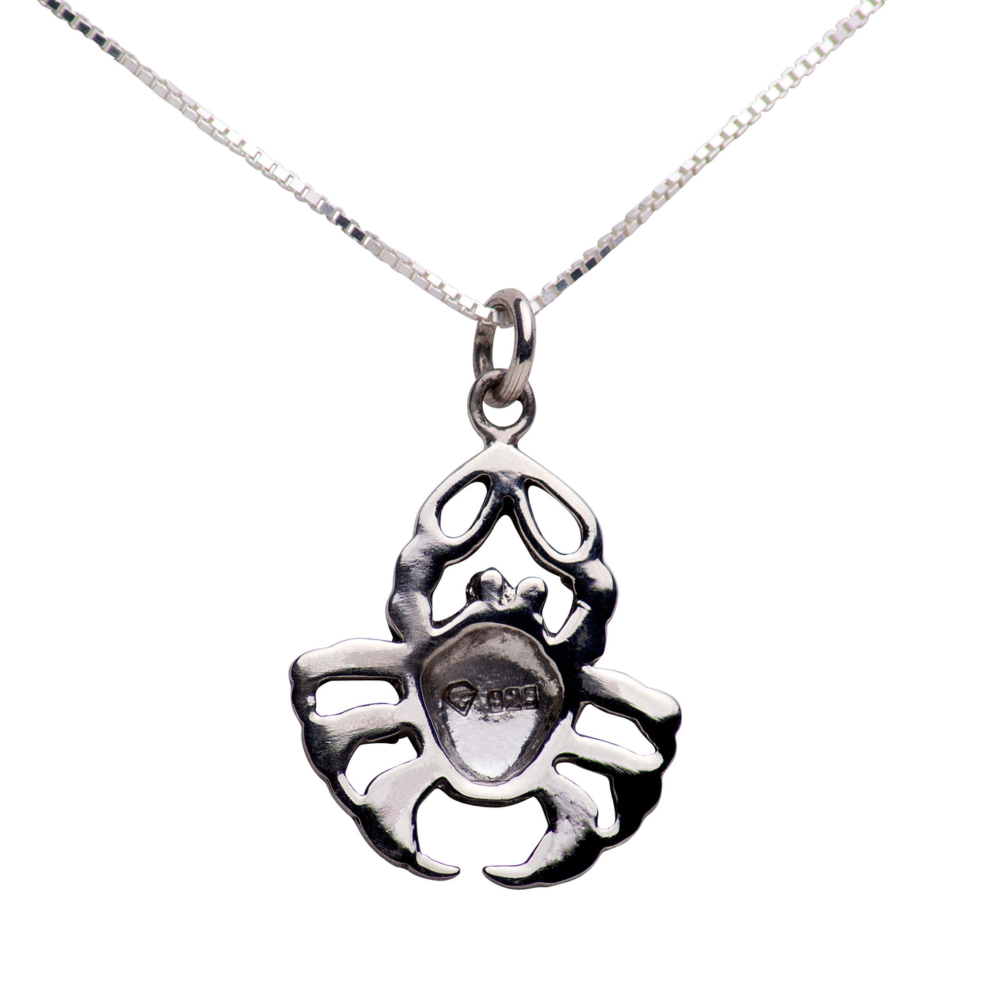 Silver Cancer Zodiac Crab Pendant