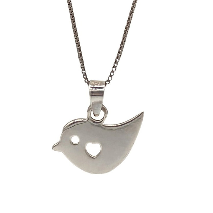 Birdie Silver Pendant Necklace