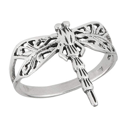 Dragonfly Silver Ring