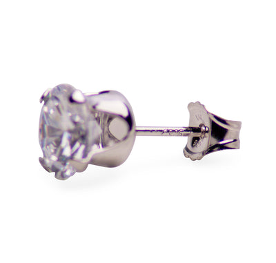 2.00 ctw Cubic Zirconia Round Stud Earrings | SilverAndGold