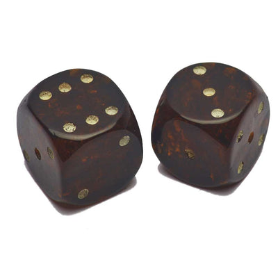 Pair of Authentic Amber Dice