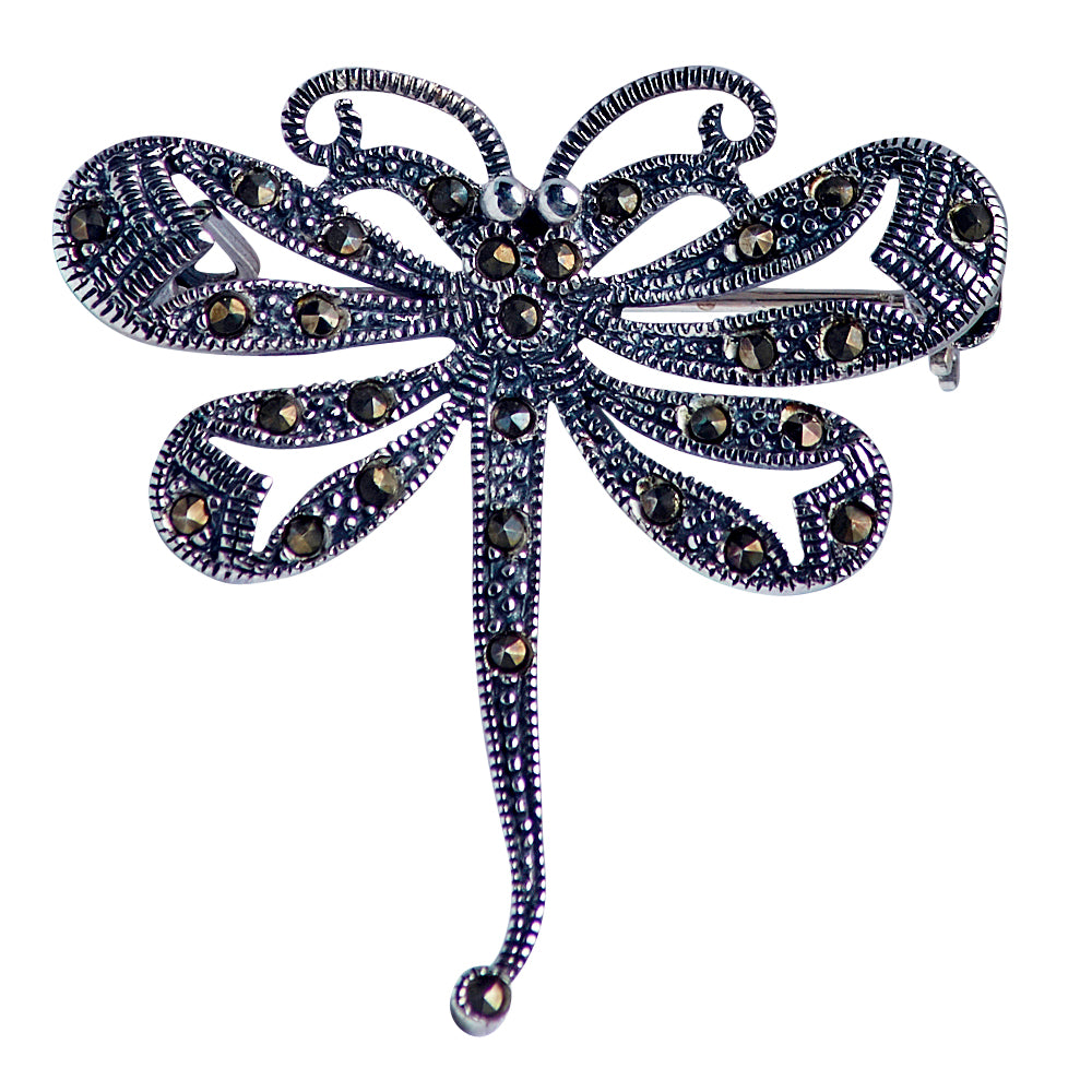 Marcasite Dragonfly Brooch