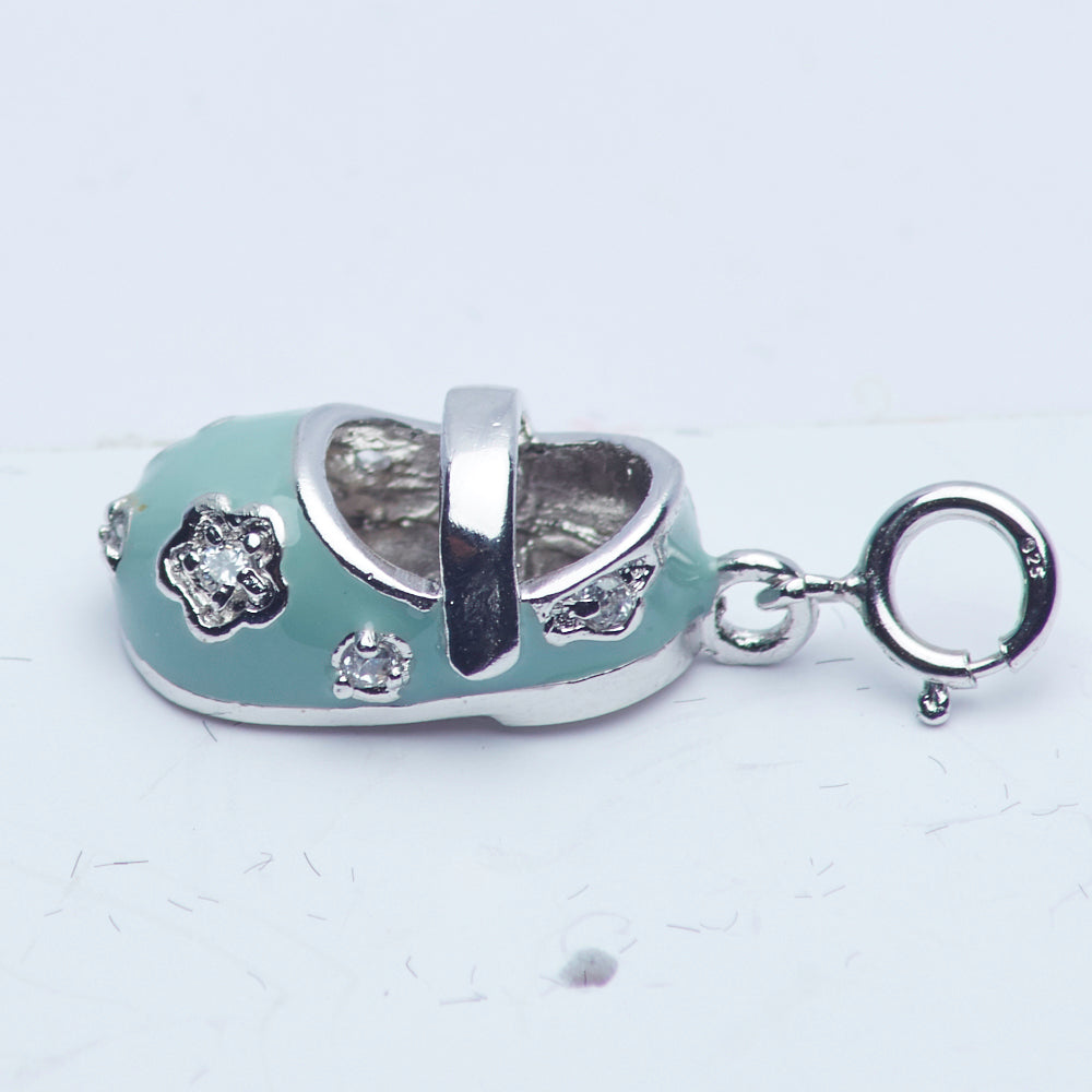 Blue Baby Shoe Charm