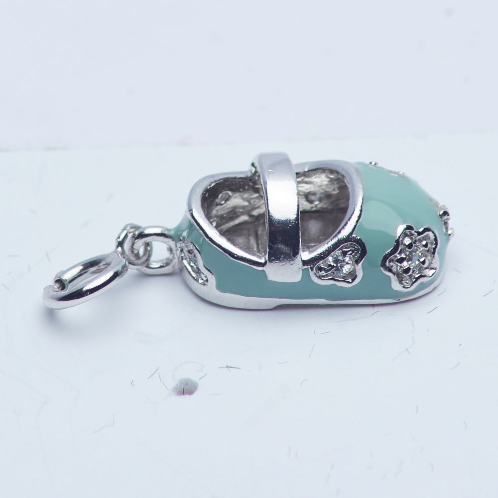 Blue Baby Shoe Charm