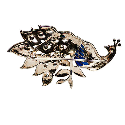 Peacock Pearl Silver Brooch