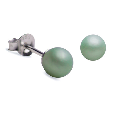 Green South Seas Cultured Pearl Earrings | SilverAndGold