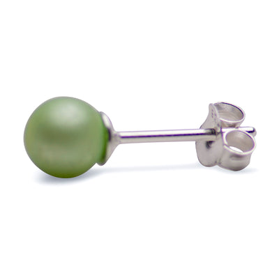 Light Green South Seas Pearl Earrings | SilverAndGold