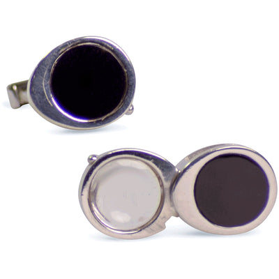 Spy Magnifying Glass Sterling Silver Cufflinks | SilverAndGold