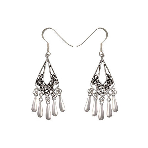 Sterling Silver Dangle Chandelier Earrings | SilverAndGold