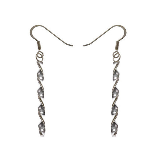 Silver Twisted Rope Earrings | SilverAndGold