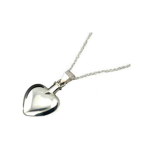 Sterling Perfume Locket Heart Necklace - SilverAndGold.com Silver And Gold