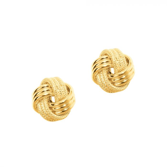 14K Gold Love Knot Earring