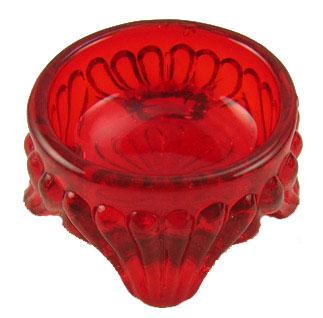 Cambridge Ohio Ruby Red Hand Pressed Glass Ring Holder