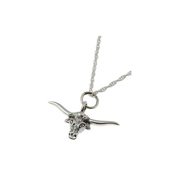 Silver Bull Necklace