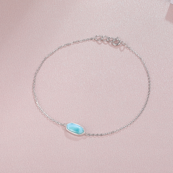Larimar Silver Bracelet