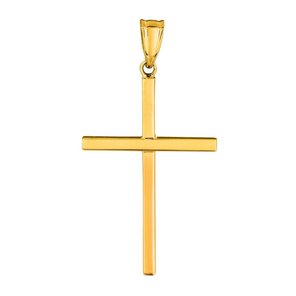 14K Yellow Gold Cross Pendant