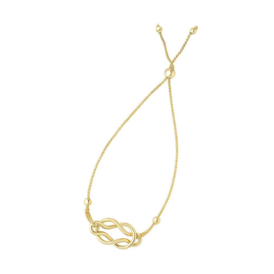 14K Gold Infinity Bracelet