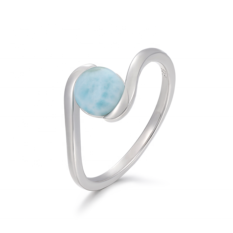 Larimar Silver Ring