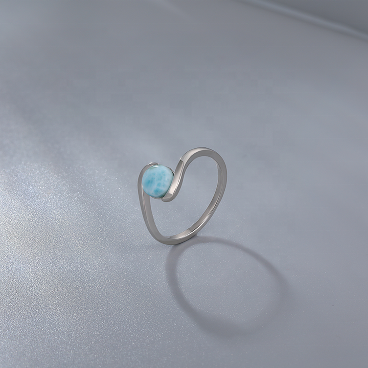 Larimar Silver Ring