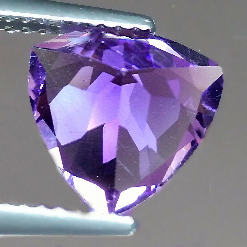 Amethyst 2.58 Carat Trillion Cut Loose Gemstone